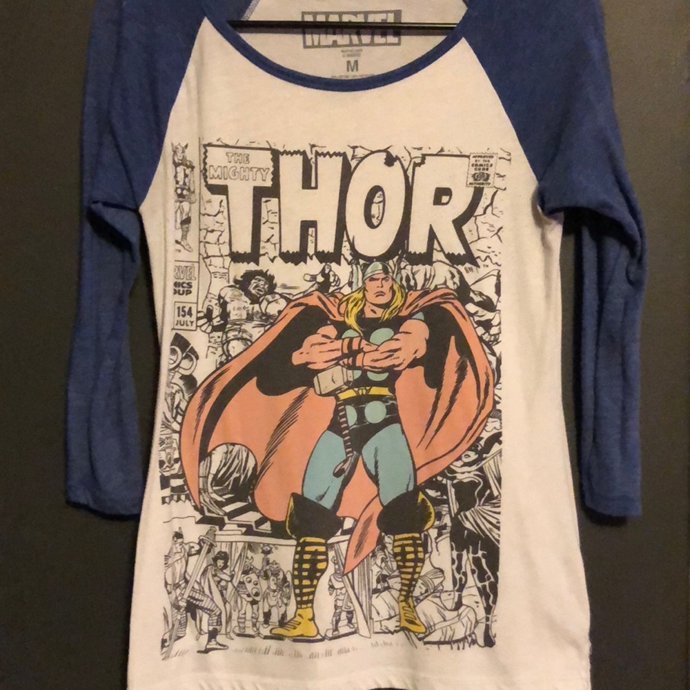 Marvel’s Thor Baseball Sleeve Tee
